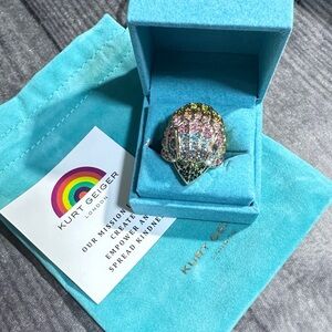 Kurt Geiger London Crystal Eagle Ring NWT